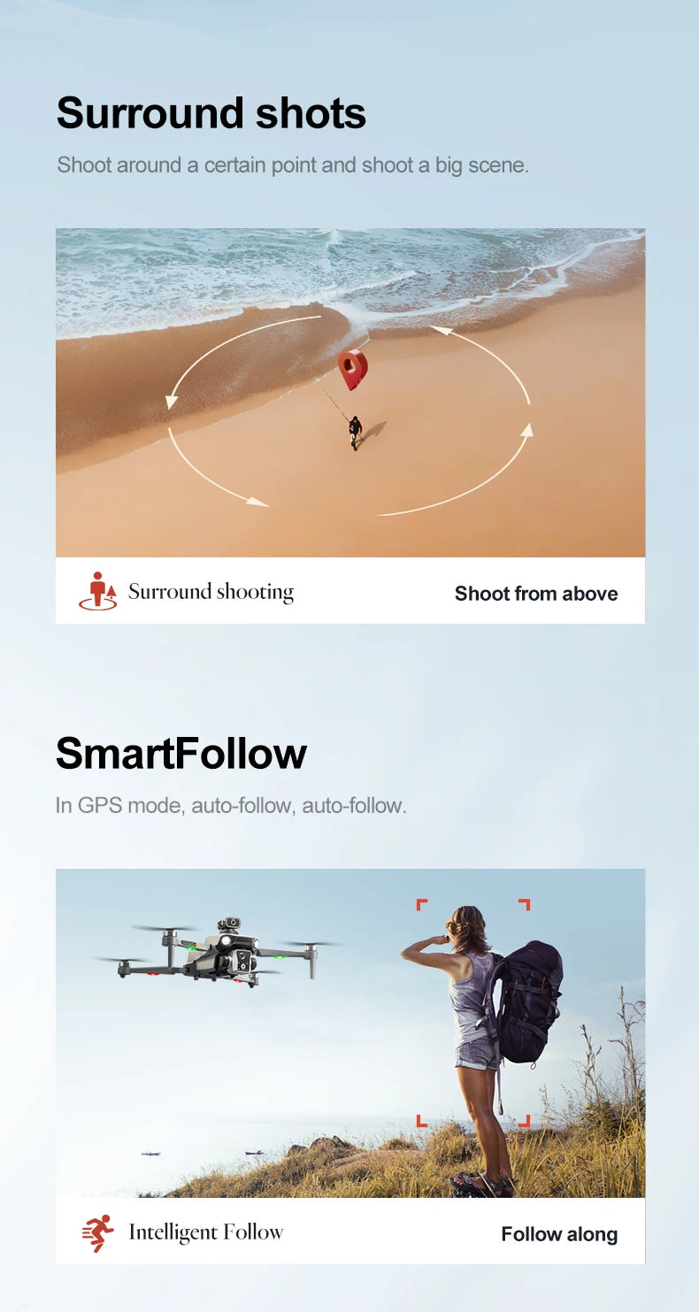 K19 Max Fishing Drone with GPS & 2K Camera