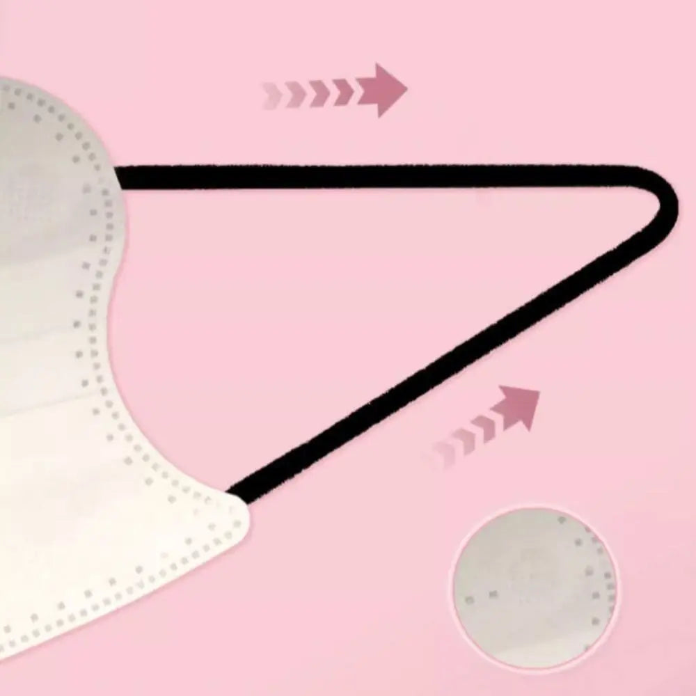 Butterfly-Shaped 3-Layer Disposable Face Masks — 50 Pack
