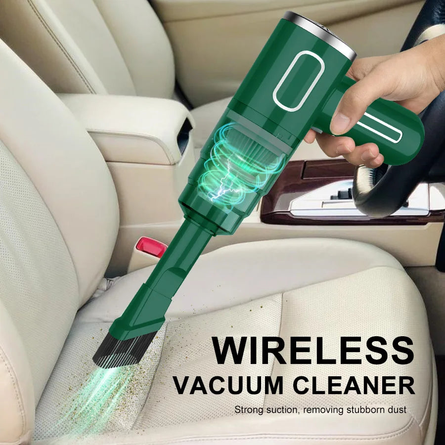 ABS Portable Wireless Car Vacuum Cleaner — Powerful Mini Cleaning Machine for Home, Carpet & Car