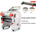 550W Electric Pasta & Noodle Maker — Stainless Steel Dual Knife Dumpling Skin Roller