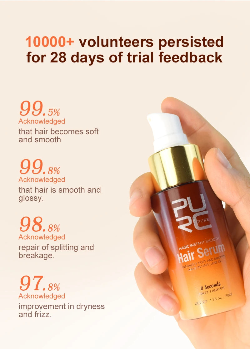 PURC Magic Smoothing Hair Oil Repair Damaged Frizz Hair Serum Instantly Soft Nourish Hair Treatments Essence Hair Care Products