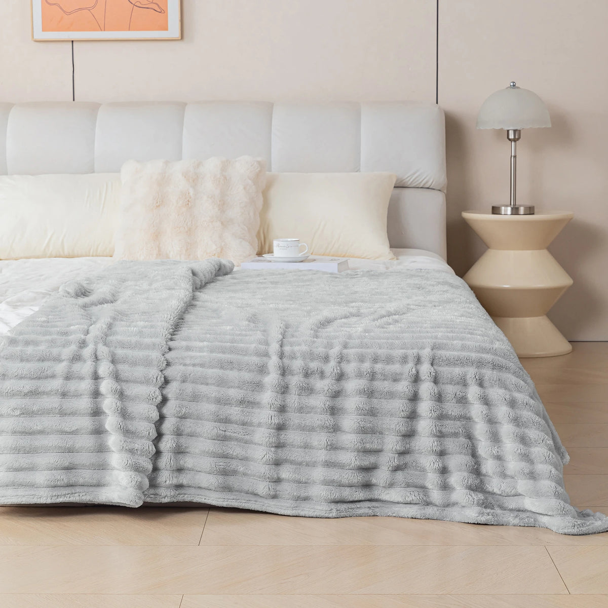 Soft Flannel Blanket – Warm Nap Throw in Multiple Colors, Christmas Gift Blanket