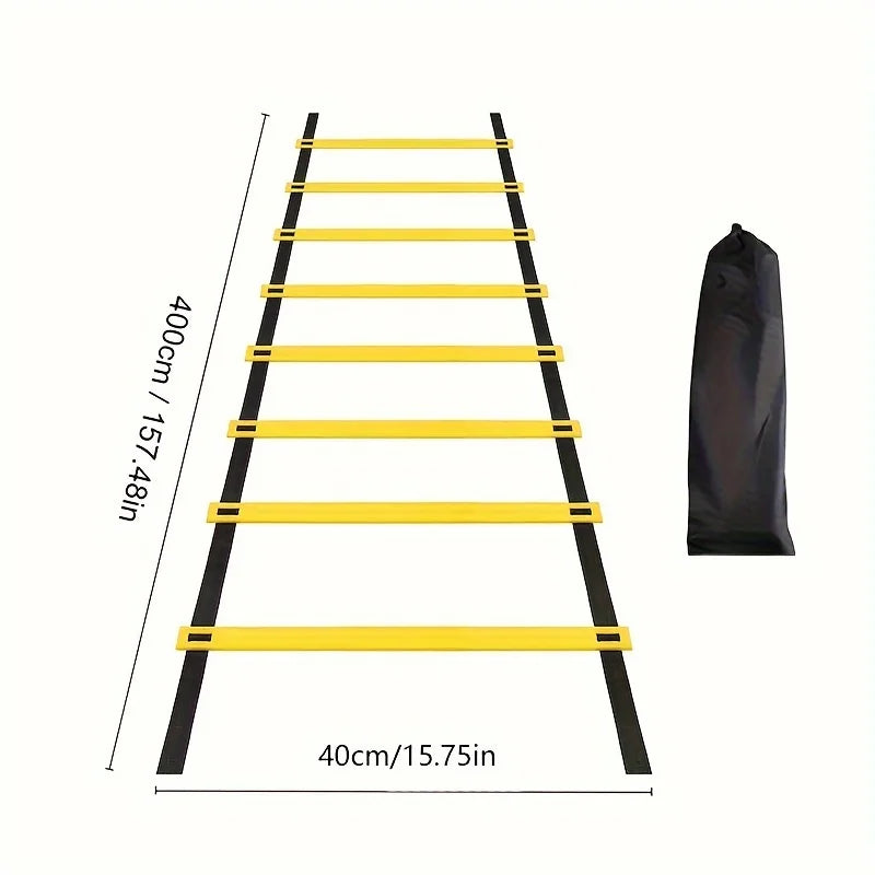 Agility Ladder Set – 2-10M Speed Training with Carry Bag for Soccer, Football, Footwork & Home Gym Drills