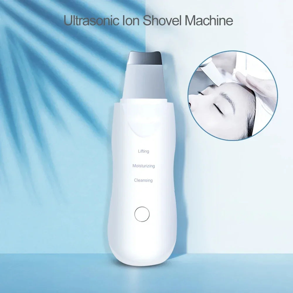 Ion Facial Skin Scrubber – Deep Pore Cleaning, Blackhead Removal & Peeling Device IPX-7 Waterproof