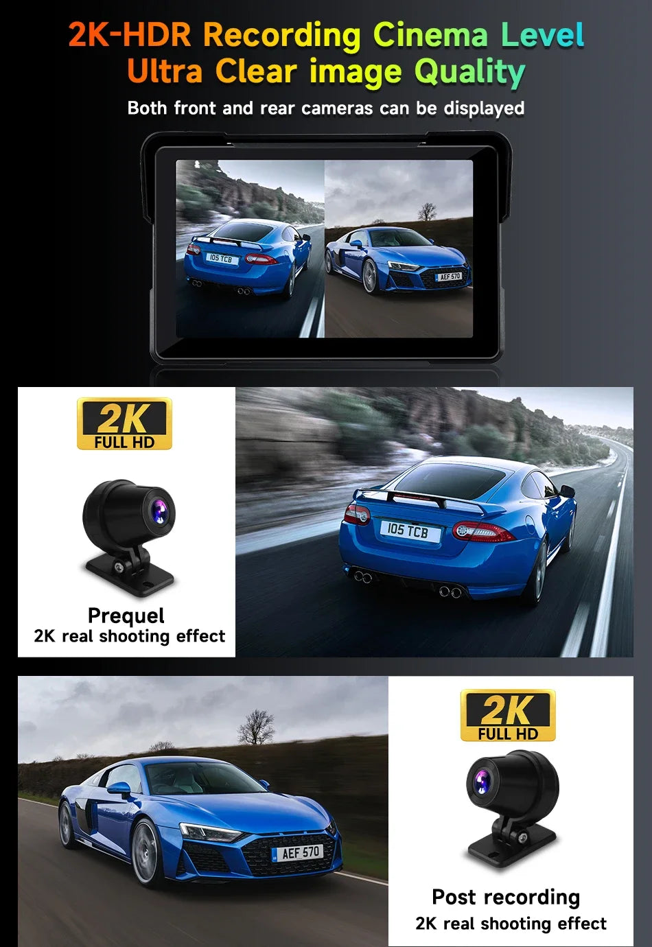 5"/7" Motorcycle CarPlay Screen – Wireless CarPlay & Android Auto, GPS Navigation, Dual Bluetooth, IPX7