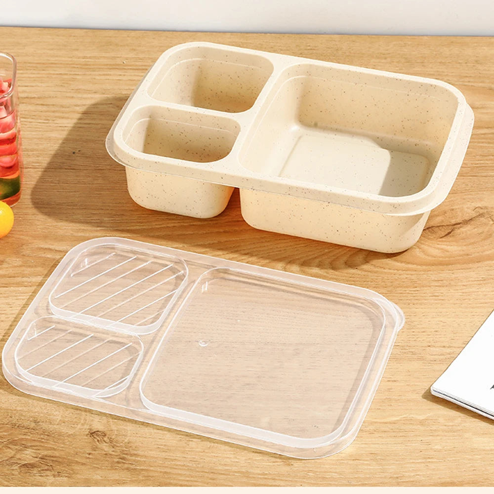 3-Compartment Bento Lunch Box — Kids & Adults