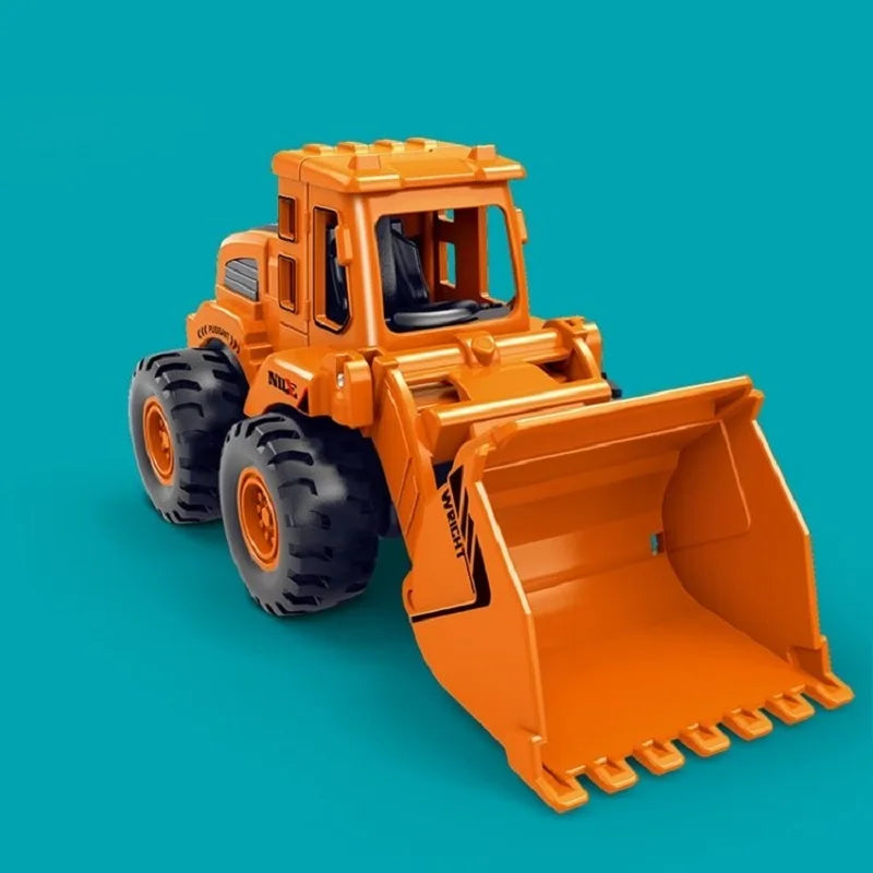 Inertial Construction Vehicle Toy – Excavator, Bulldozer, Road Roller & Claw Machine