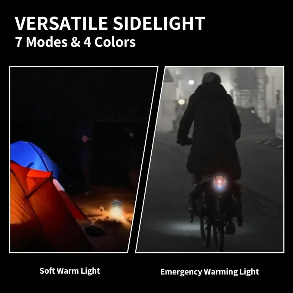 Mini USB Rechargeable LED Flashlight – COB Side Light, Magnetic Tail & Emergency Camping Lantern