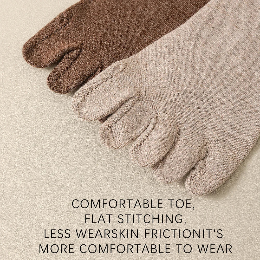 Men's Wool-Blend Five-Toe Socks