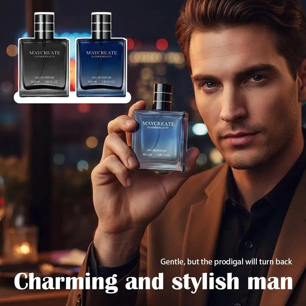 55ml Unisex Cologne Spray – Woody Floral Long-Lasting Fragrance