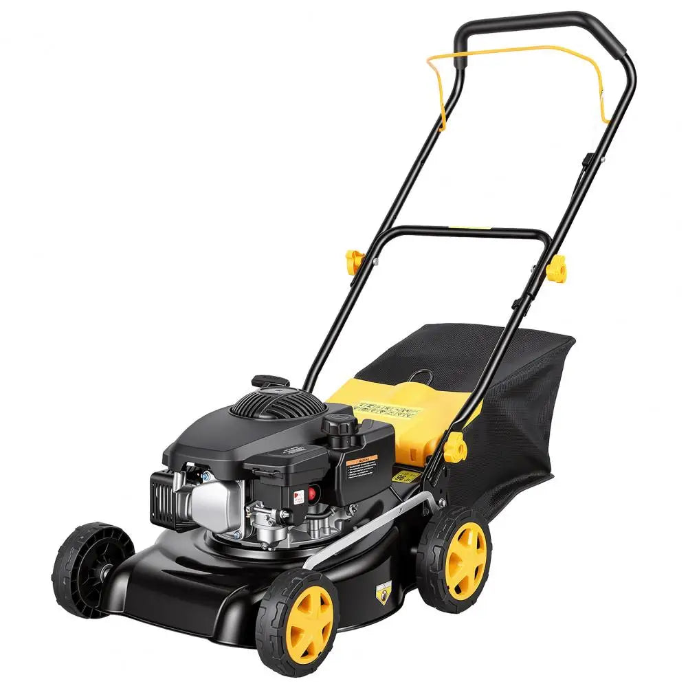 16-Inch Gas Lawn Mower | 4-Stroke Air-Cooled Engine, 3-in-1 Self-Propelled, 45L Grass Tank, 8-Position Height Adjustment