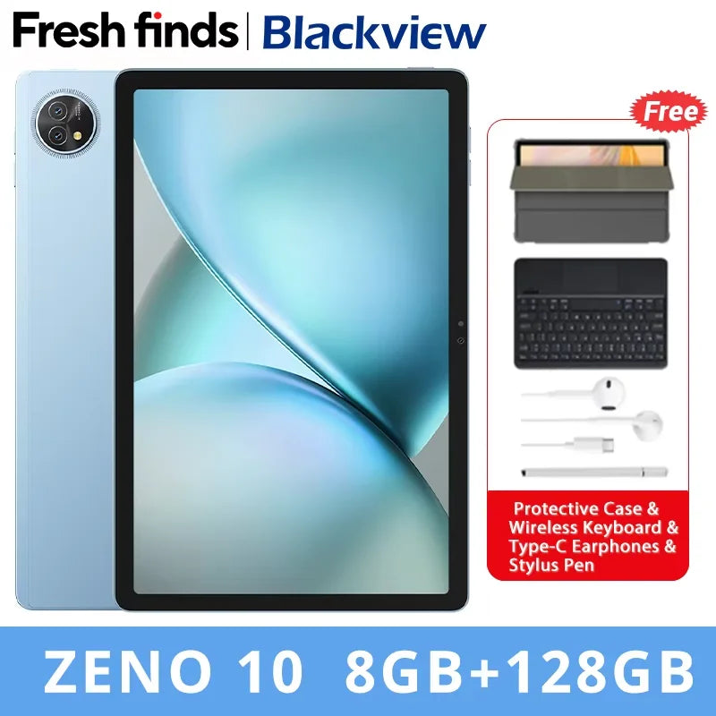 Blackview Zeno 10 5G AI Tablet – 11" FHD+, 8GB RAM, 128GB, 8800mAh, Widevine L1