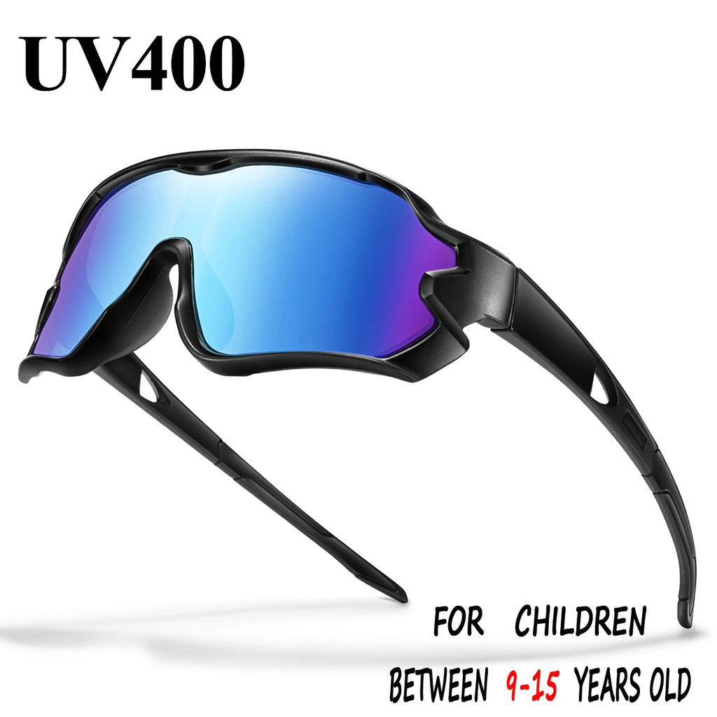 Kids UV400 Cycling Sunglasses — Ages 9–15