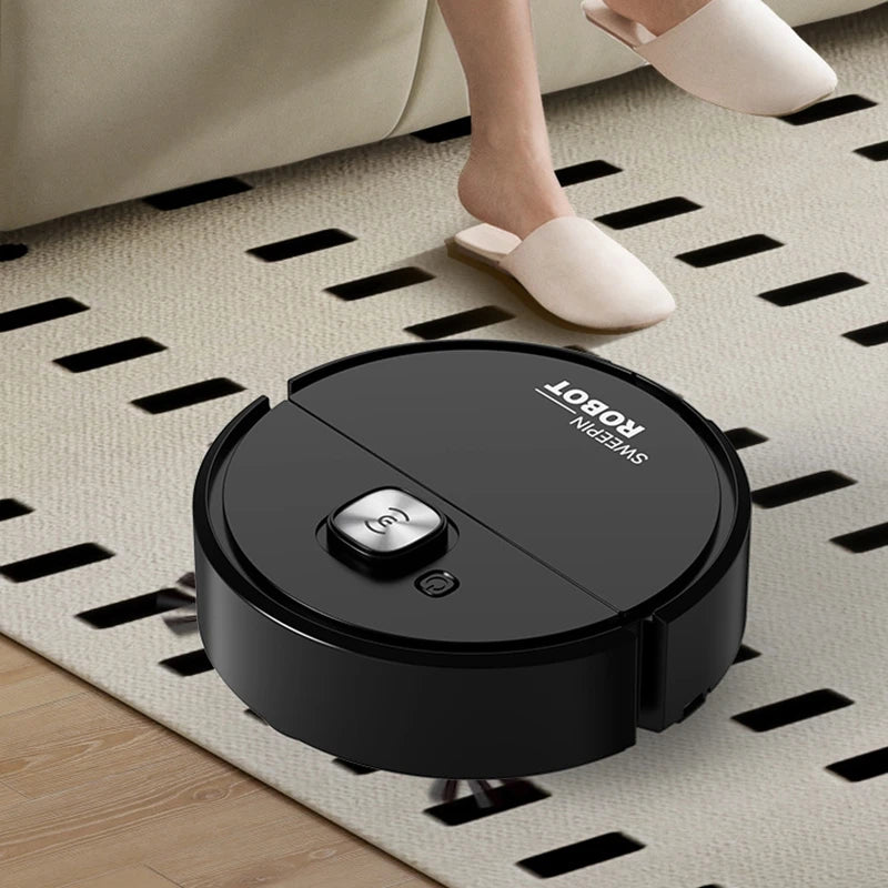 Mini 3-in-1 Robot Vacuum Cleaner — Intelligent Smart Sweeping Robot for Home Floor, Carpet, Dust & Mopping