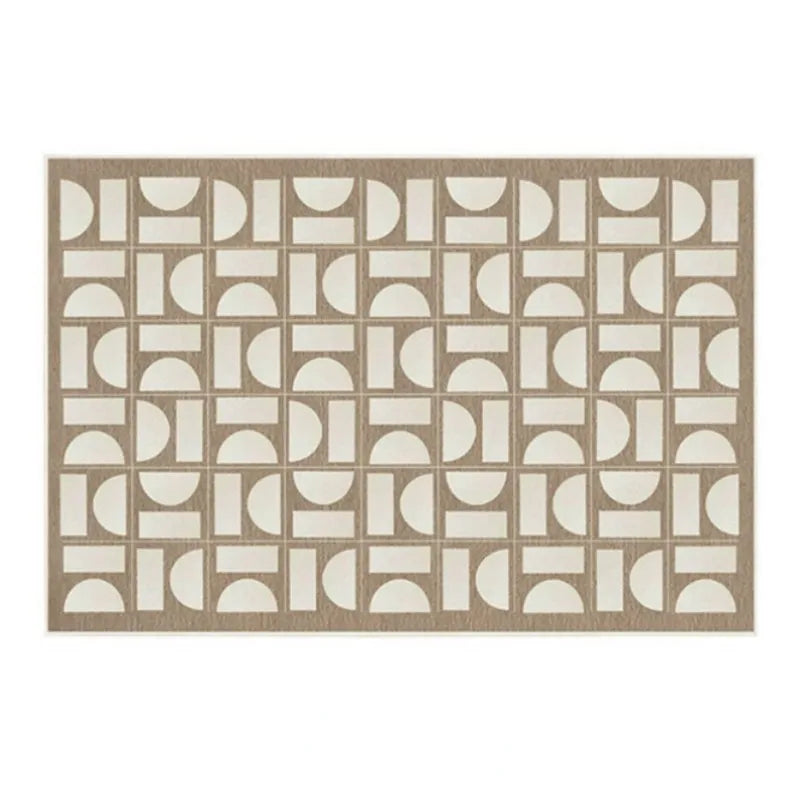French Retro Checkerboard Plush Rug – Large Area Plaid Carpet for Bedroom & Living Room, 20 Styles & 10 Sizes