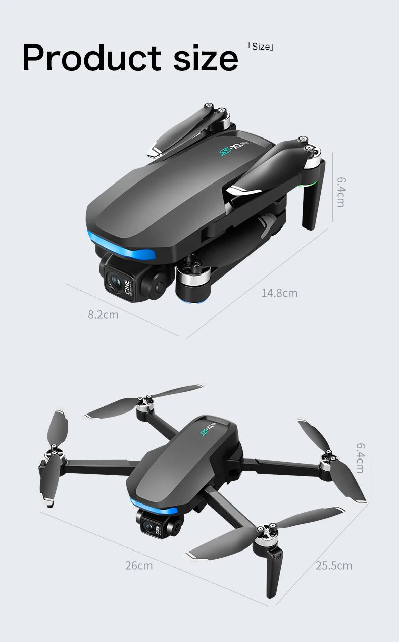 S-X1 GPS Drone with Dual Camera & 180° Tilt