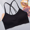 Women’s Seamless Wide-Strap Yoga Crop Top — Breathable Activewear