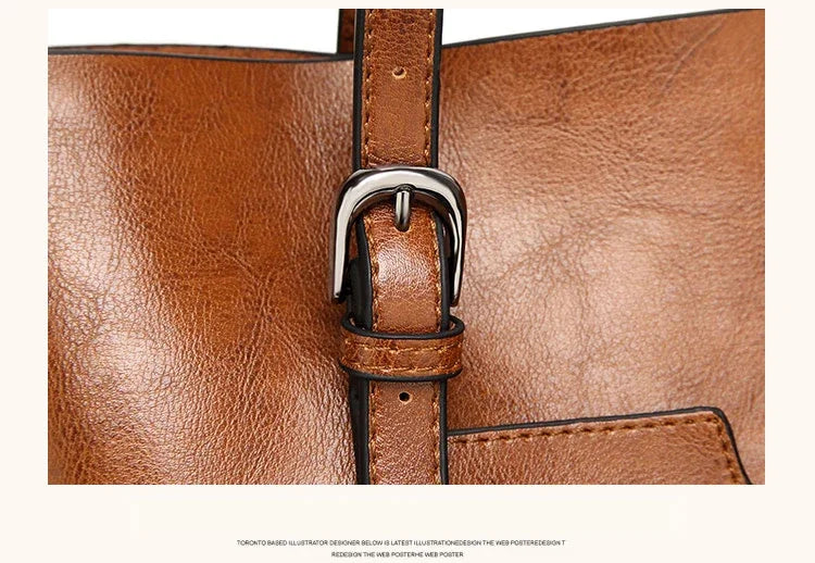 Vintage Oil Wax TPU Shoulder Bag – Hard Shell Tote Crossbody Satchel for Women