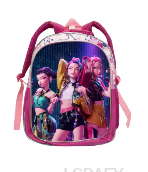 KPop Character Kids Backpack – Lightweight 12-Inch School Bag