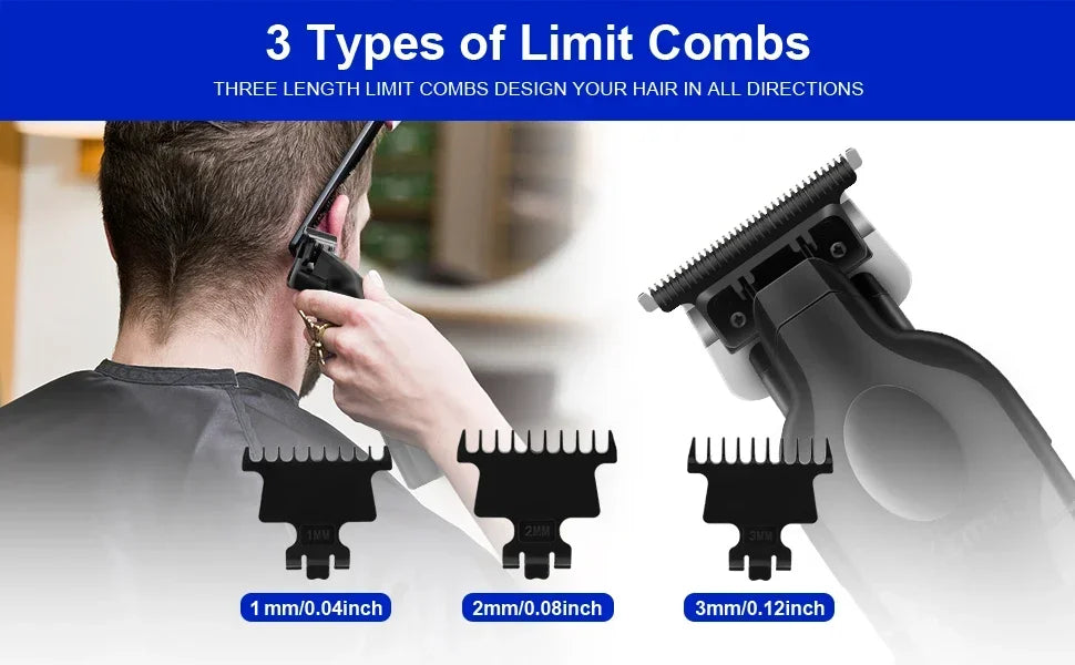 Kemei KM-1071 / KM-2299 / KM-2024 Cordless Hair Clipper – Wet/Dry, USB Rechargeable, CE & CCC