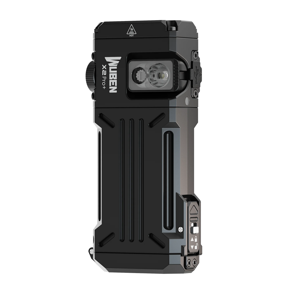 WUBEN X2 PRO+ 1500 Lumen USB-C EDC Flashlight – Dual 920mAh Battery, Pocket Clip & Magnetic Tail