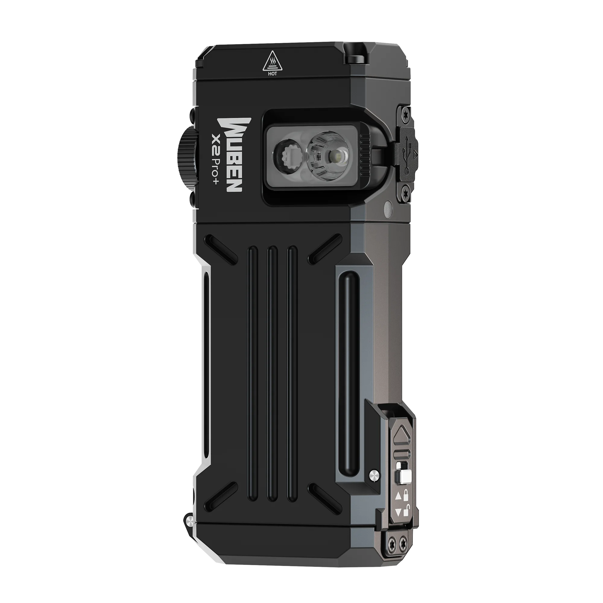 WUBEN X2 PRO+ 1500 Lumen USB-C EDC Flashlight – Dual 920mAh Battery, Pocket Clip & Magnetic Tail