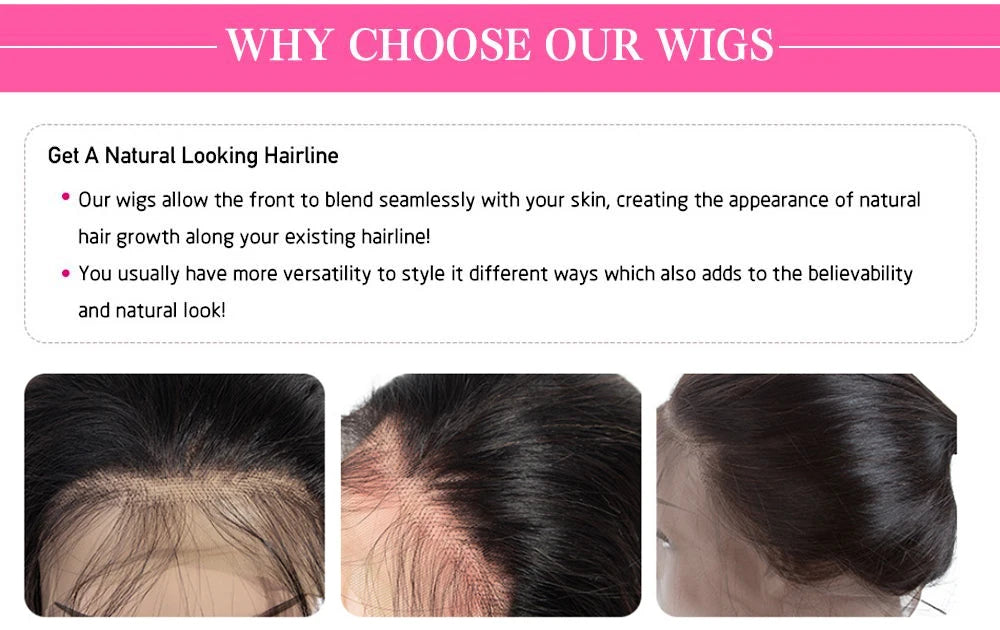 200 Density Body Wave Lace Front Wig | 13x4 13x6 360 Lace 5x5 HD Transparent Pre-Plucked Brazilian Human Hair