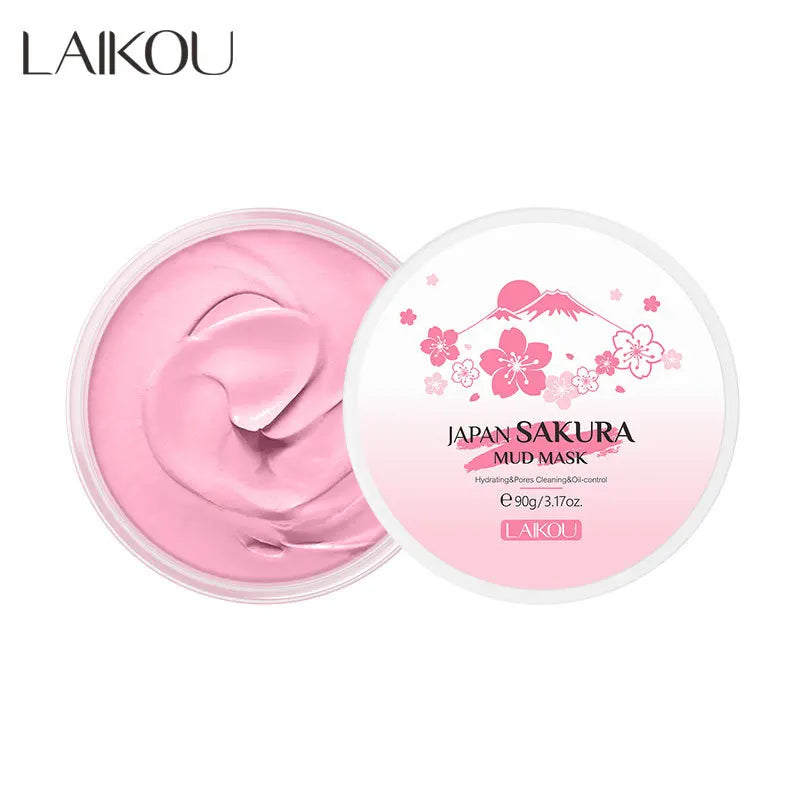 LAIKOU Sakura Clay Deep Cleansing Face Mask — Oil Control & Pore Refining