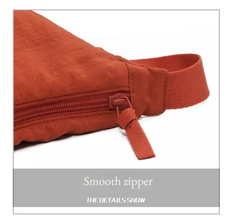 Nylon Dumpling Shoulder Bag – Large Capacity Women's Travel & Commuter Bag in Solid Colors