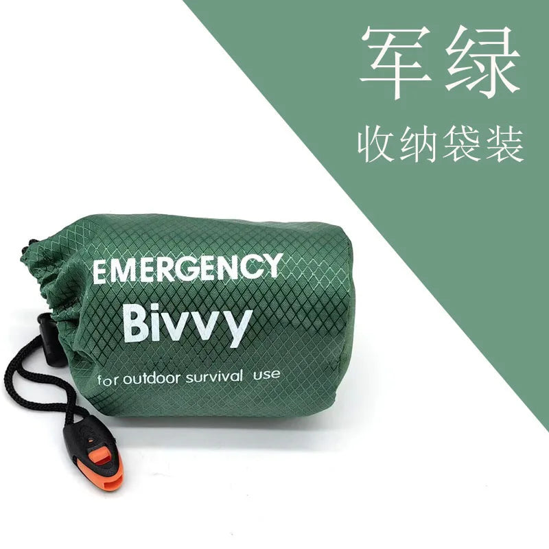 Emergency Mylar Survival Sleeping Bag – Thermal Bivy Sack, Lightweight Waterproof Shelter for Camping & Hiking
