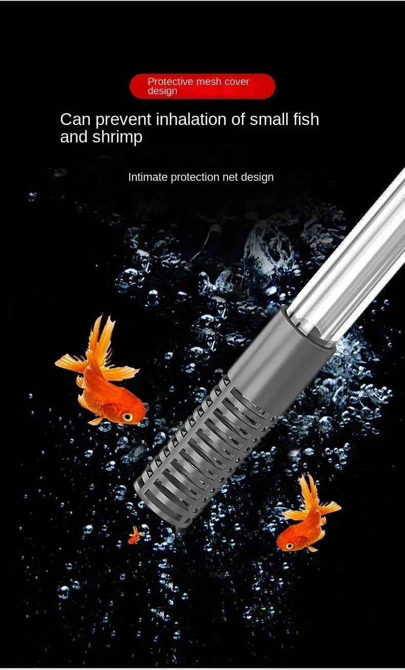 Fish Tank Siphon Vacuum – Gravel & Sand Water Exchanger Aquarium Cleaning Kit with Extension Tube