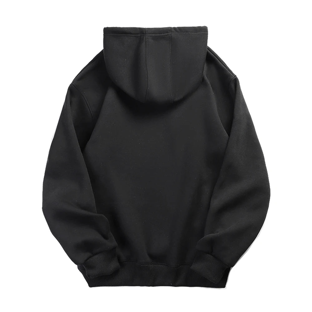 Unisex Oversized Pullover Hoodie Sweatshirt – Solid Color Casual Fleece for Men & Women