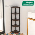 Metal Corner Wall Shelf — 3/4/5/6 Tier Plant Rack, Bookshelf & Living Room Storage