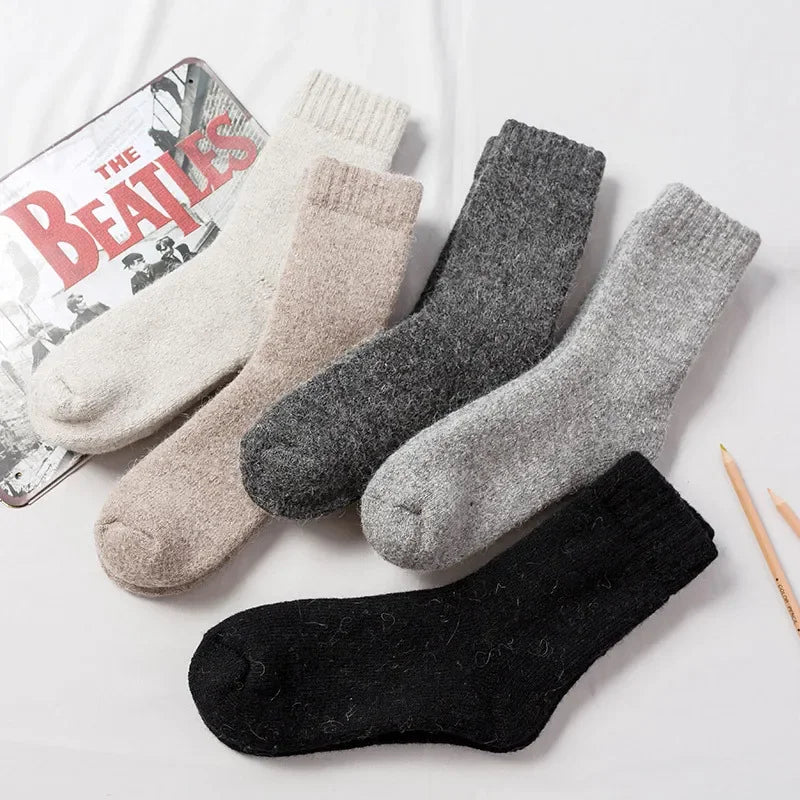 Men's Thick Merino Wool-Blend Winter Socks