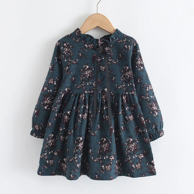 Girls Floral Princess Dress — Casual Flower Costume Dress (2–8 Years)