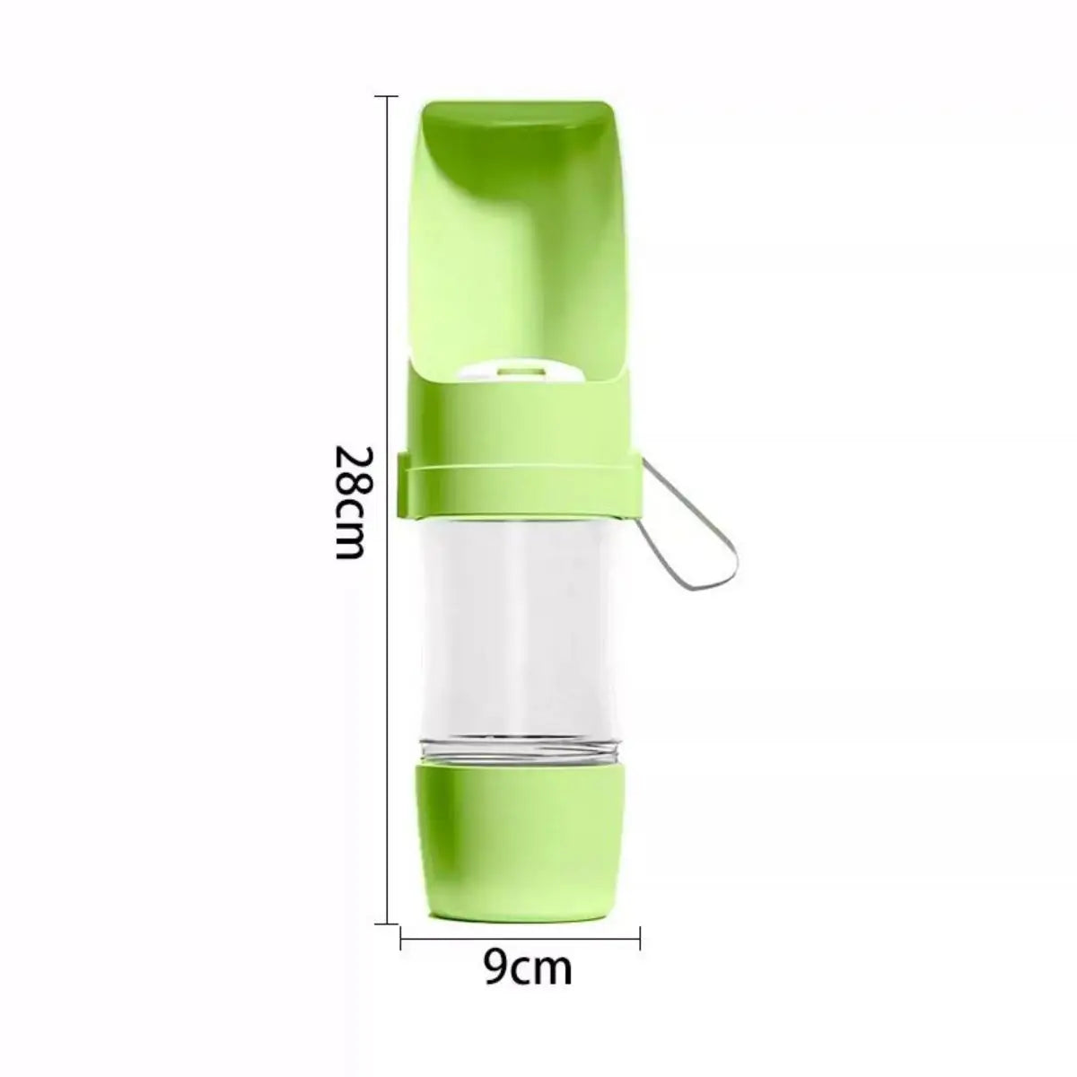 500ml Portable Dog & Cat Water Bottle with Feeder Bowl – Outdoor Travel Pet Water Dispenser