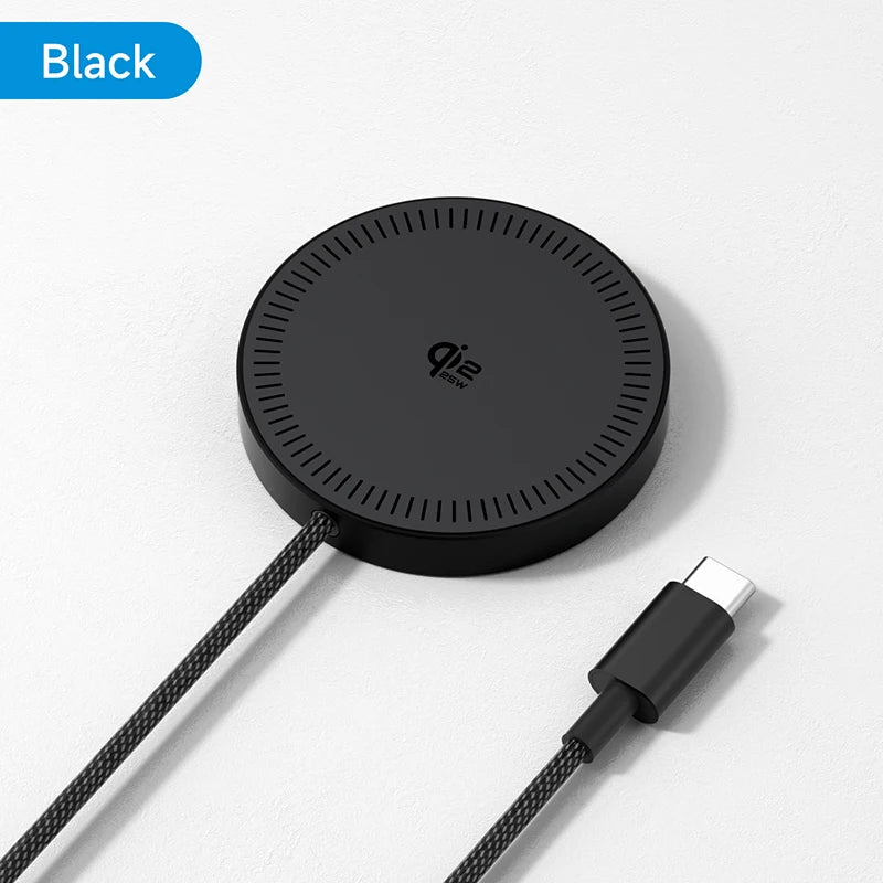 Hagibis Qi2.2 25W Dual-Sided Magnetic Wireless Charger – MagSafe Pad for iPhone 14–17 & AirPods