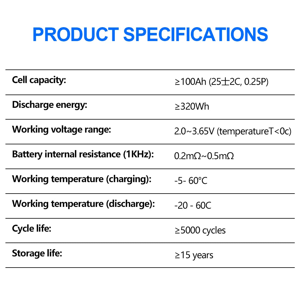 CALB LiFePO4 Battery Cells — Grade A Lithium Iron Phosphate Cells for DIY Battery Packs