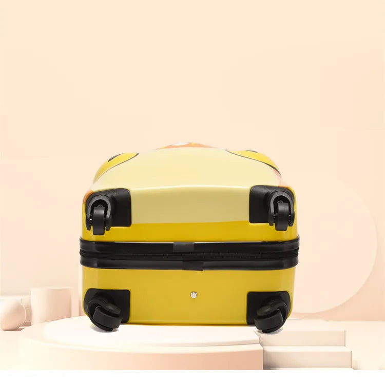 18-Inch ABS Kids’ Spinner Suitcase – Cute Animal 3D Design