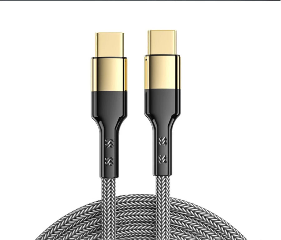 USB-C Ultra Fast Charge Cable with E-Marker Chip – PD 240W/100W/60W, 1m to 2m, 3 Colors