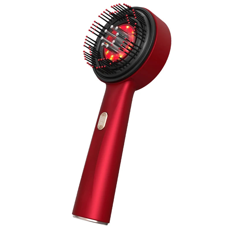 Red Light Therapy Scalp Massage Comb — Anti-Hair Loss LED Hair Growth Device