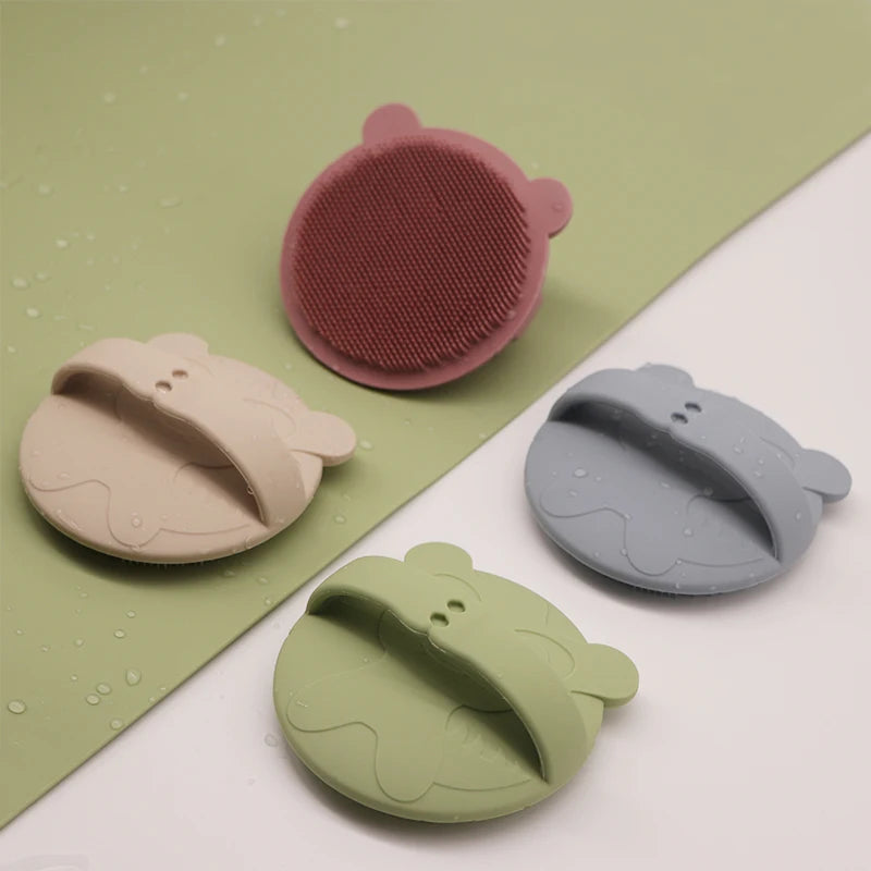 Dinosaur Silicone Scalp Massager Shampoo Brush – Soft Bristles for Dandruff Removal & Hair Growth