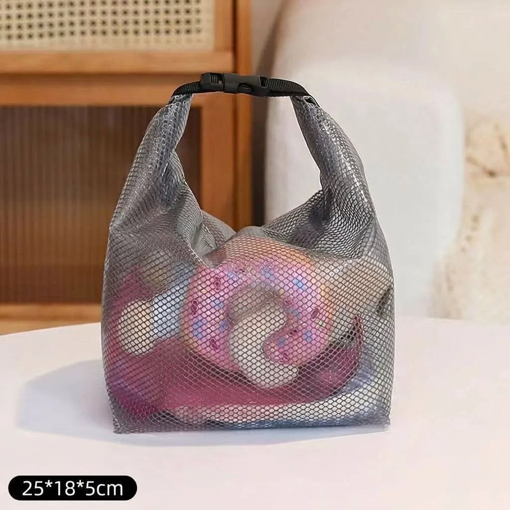 Clear Transparent Cosmetics Bag – Waterproof Travel Toiletry Pouch & Makeup Wash Bag for Women