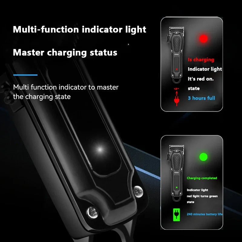 Kemei KM-1071 / KM-2299 / KM-2024 Cordless Hair Clipper – Wet/Dry, USB Rechargeable, CE & CCC