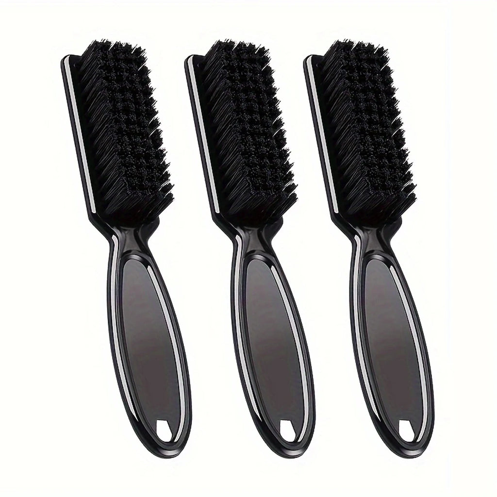 Barber Neck Duster Brush Set – Soft Plastic Handle Hair Cleaning & Carving Brush