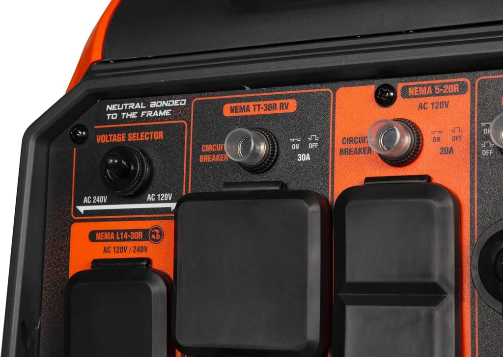 6800W Dual Fuel Portable Inverter Generator — RV-Ready, Electric Start, CO Watchdog for Home & Camping