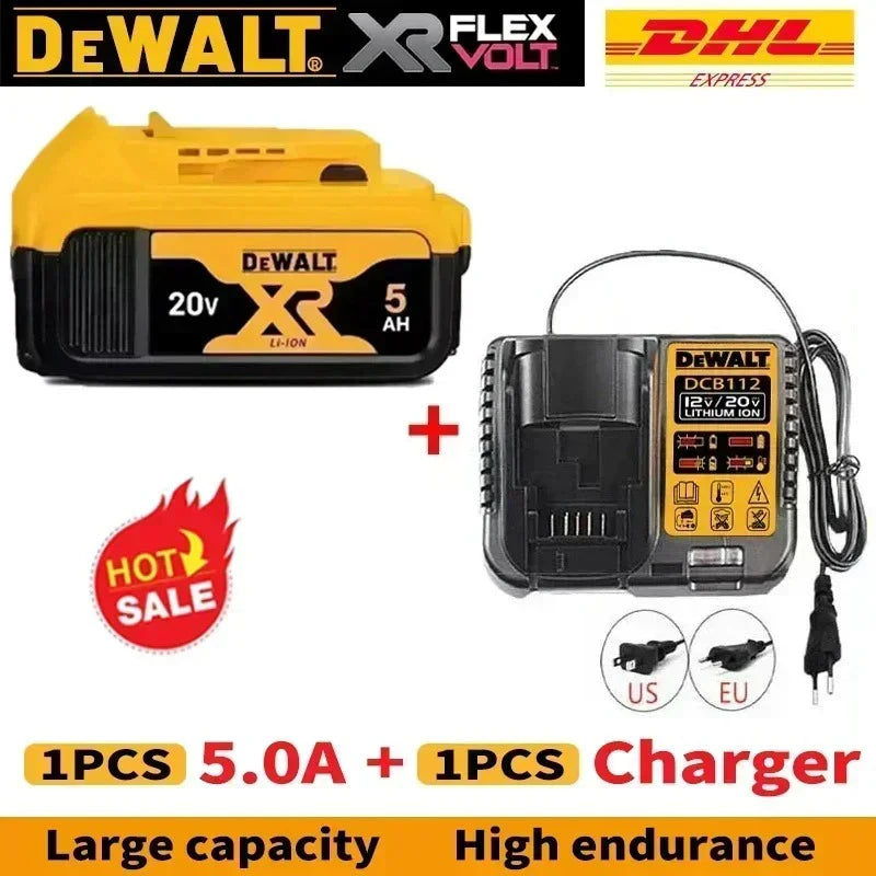 DeWALT 20V/60V MAX FlexVolt Battery – 6Ah & 9Ah Replacement for DCB606 DCB205 DCB206 Power Tools