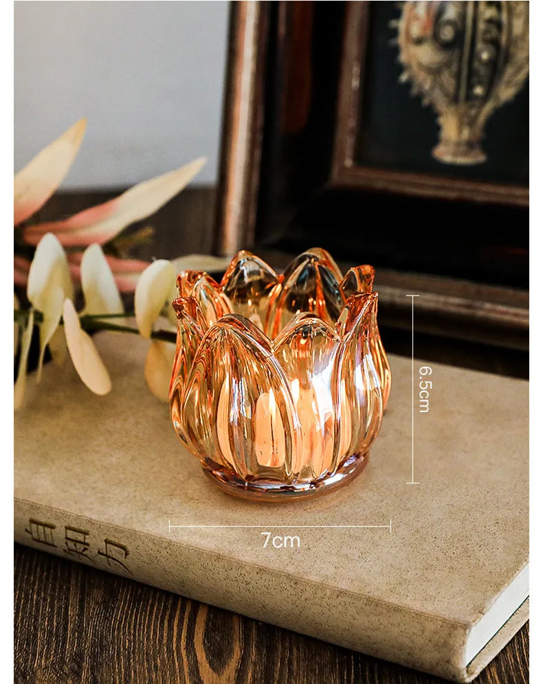 Tulip Glass Aromatherapy Candle Holder