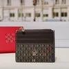 CH Letter Accent PU Leather Card Case Wallet – Elegant Compact Designer Wallet for Women