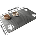 Absorbent Quick-Dry Pet Feeding Mat with Rubber Backing